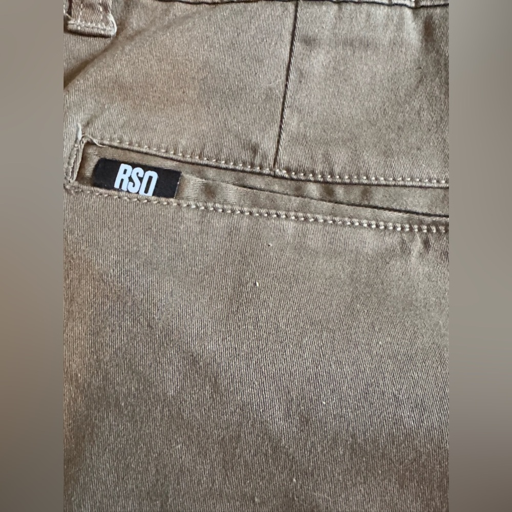 RSQ London skinny chino khaki uniform neutral size 16 nwt - Picture 3 of 6